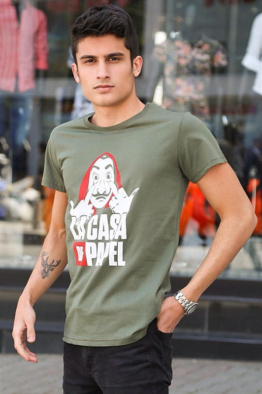 MDX Madmext Printed Khaki T-shirt 4017 - Witten