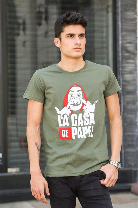 MDX Madmext Printed Khaki T-shirt 4017 - Witten