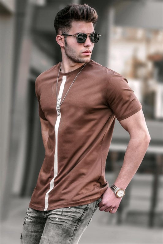 MDX Madmext Printed Brown T-Shirt 5378 - Tauranga