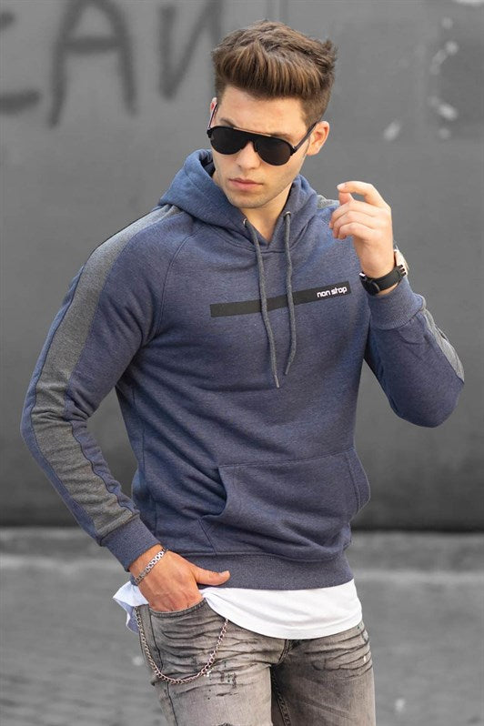 MDX Madmext Printed Navy Hooded Sweatshirt 4433 - Palenque