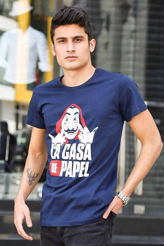 MDX Madmext Printed Navy T-shirt 4017 - Tenosique