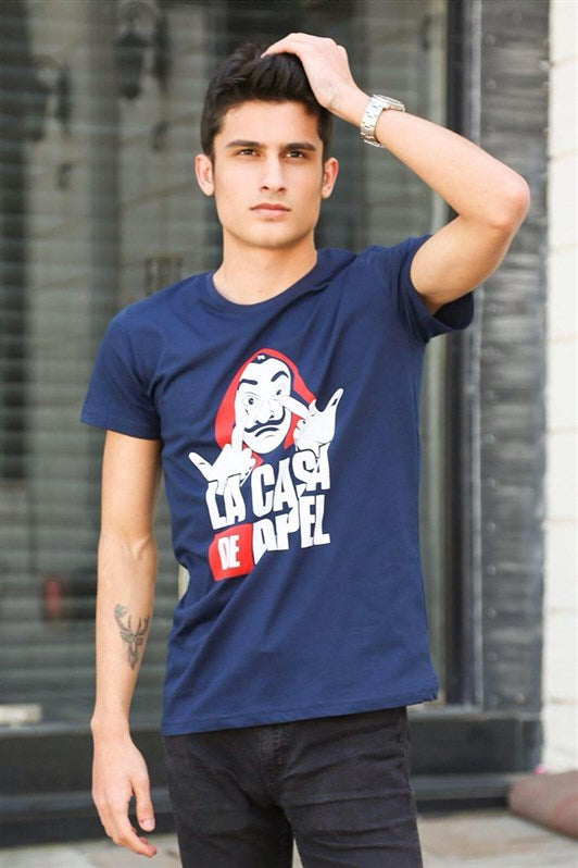 MDX Madmext Printed Navy T-shirt 4017 - Tenosique