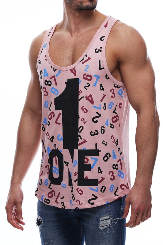MDX Madmext Printed Pink Tank Top 2626 - Viseu