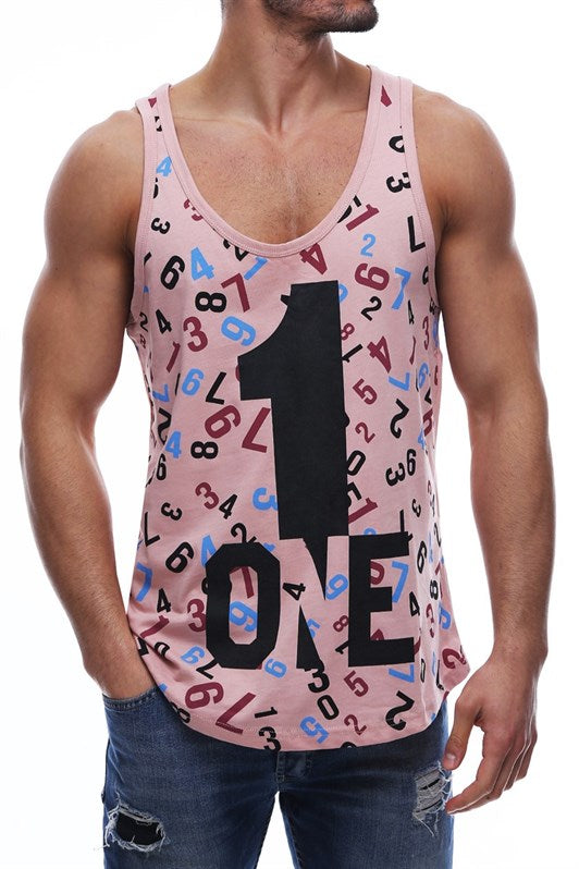MDX Madmext Printed Pink Tank Top 2626 - Viseu