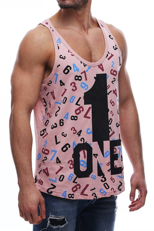MDX Madmext Printed Pink Tank Top 2626 - Viseu