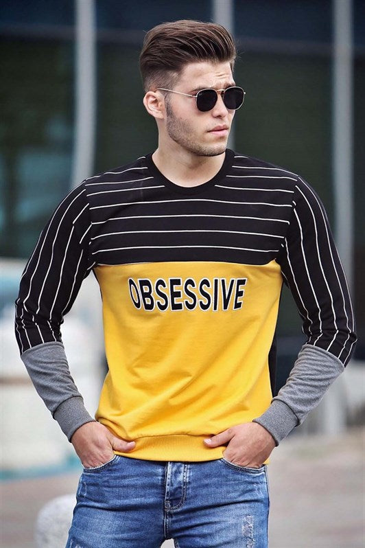 MDX Madmext Printed Yellow Sweatshirt 4184 - Wiener Neustadt