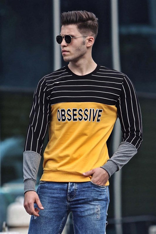 MDX Madmext Printed Yellow Sweatshirt 4184 - Wiener Neustadt
