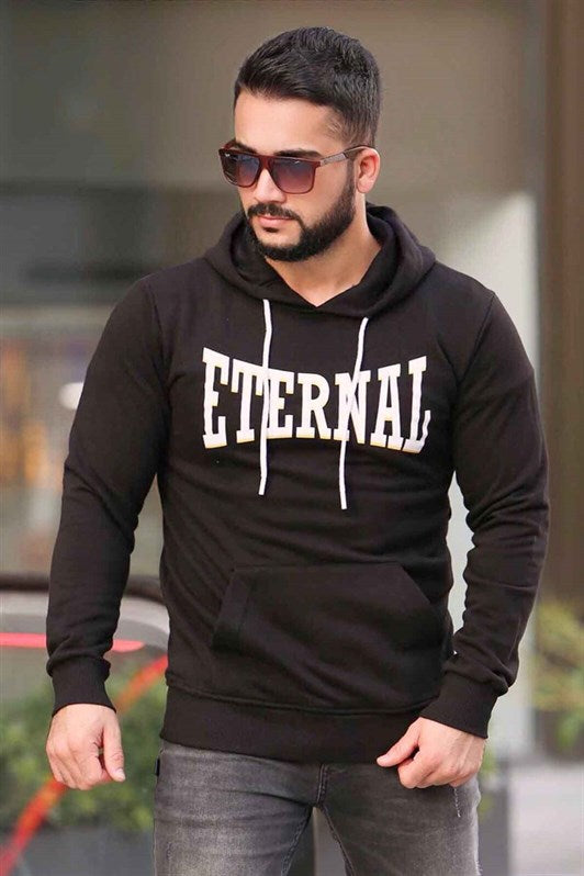 MDX Madmext Printed Black Hooded Sweatshirt 4175 - Monza
