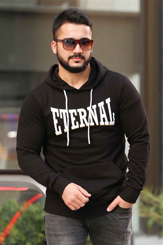 MDX Madmext Printed Black Hooded Sweatshirt 4175 - Monza