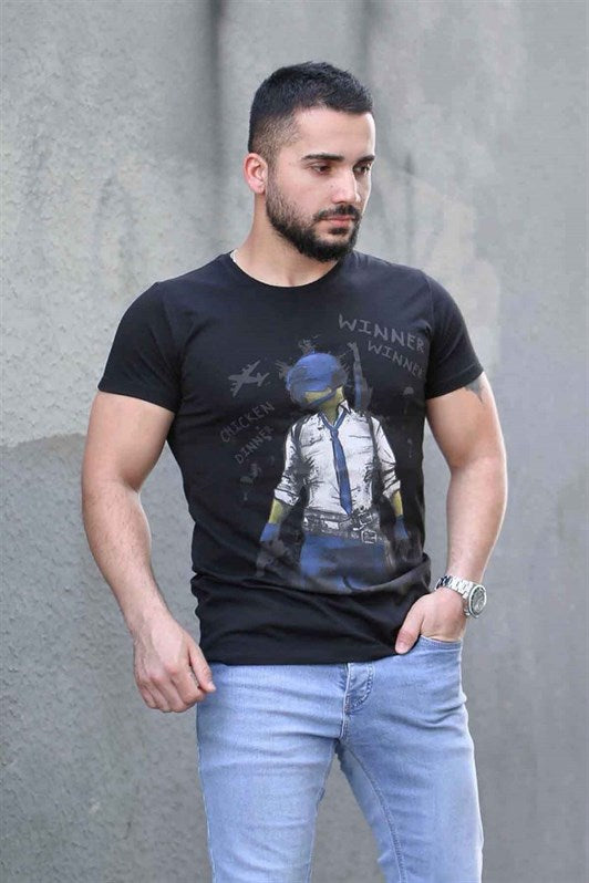 MDX Madmext Printed Black T-shirt 4028 - Hickory