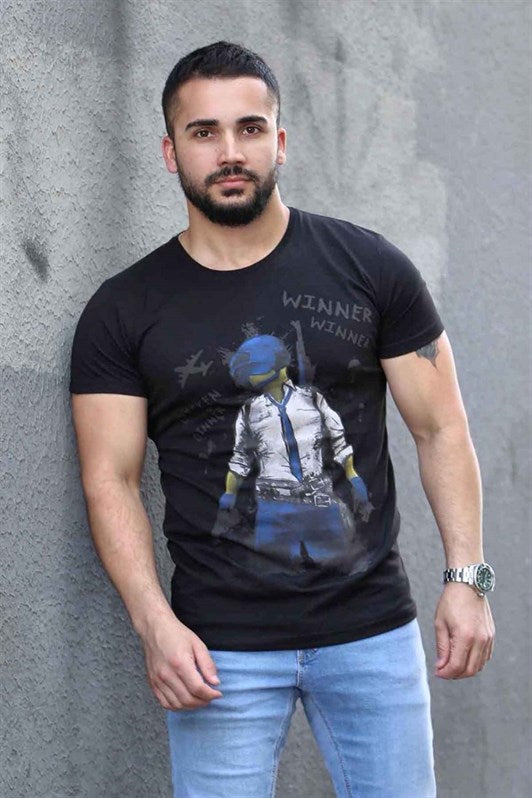 MDX Madmext Printed Black T-shirt 4028 - Hickory