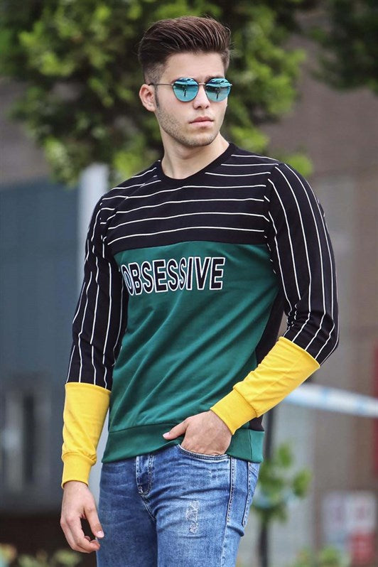 MDX Madmext Printed Green Sweatshirt 4184 - Evans