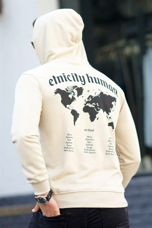 MDX Madmext Beige Printed Men's Sweatshirt 5297 - Francisco I. Madero