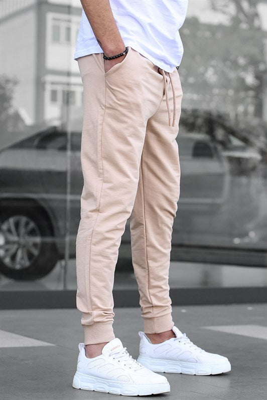 MDX Madmext Beige Cuffed Men's Sweatpants 4821 - French Valley