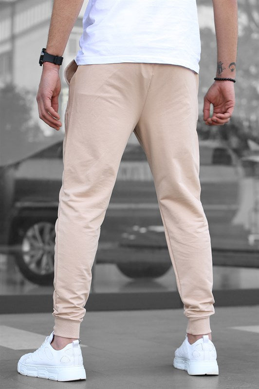 MDX Madmext Beige Cuffed Men's Sweatpants 4821 - French Valley