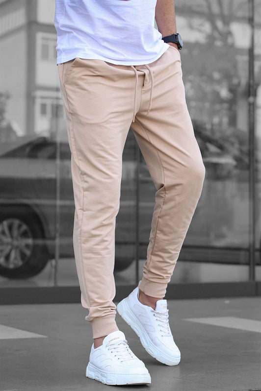 MDX Madmext Beige Cuffed Men's Sweatpants 4821 - French Valley