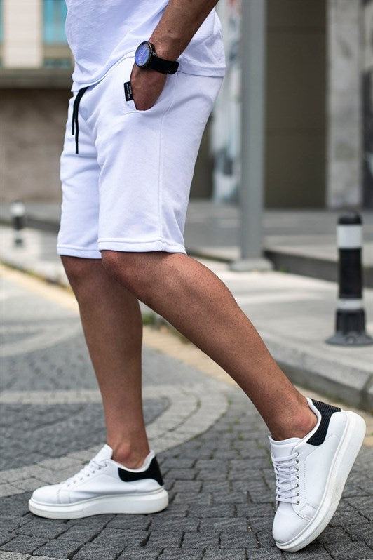 MDX Madmext White Regular Fit Shorts 4842 - Salford