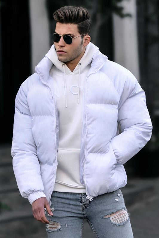 MDX Madmext White Puffer Jacket 5064 - Fair Lawn
