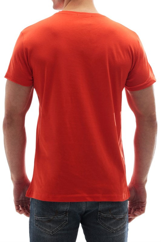 MDX Madmext Bicycle Neck Basic T-shirt Orange 3006 - White Rock