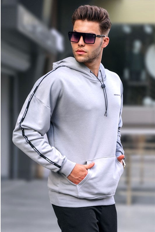 MDX Madmext Painted Gray Hooded Sweatshirt 4721 - Riverview