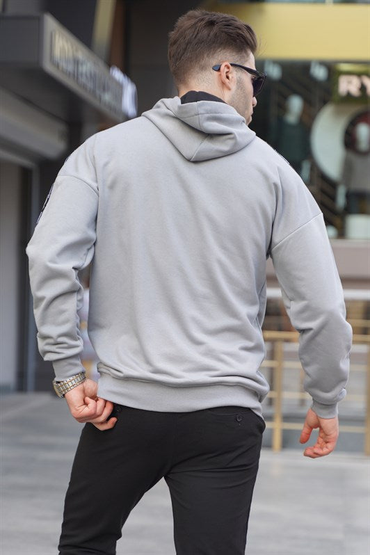 MDX Madmext Painted Gray Hooded Sweatshirt 4721 - Riverview