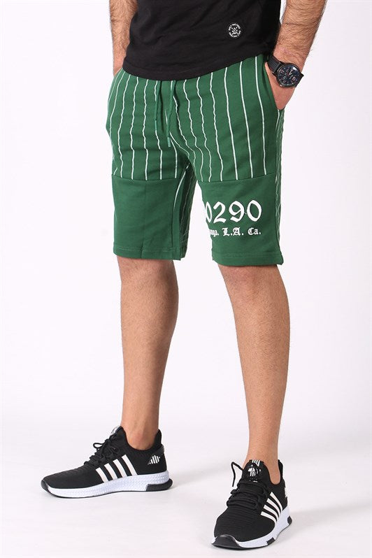 MDX Madmext Striped Printed Green Shorts 2909 - Cedar City