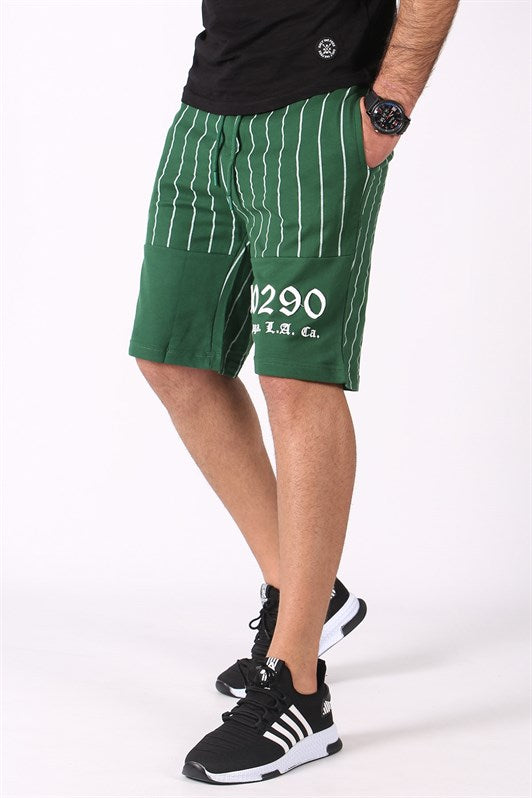 MDX Madmext Striped Printed Green Shorts 2909 - Cedar City