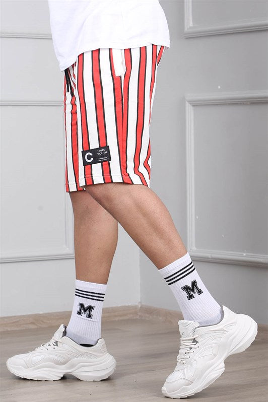 MDX Madmext Striped Red Daily Shorts 2915 - Kokomo