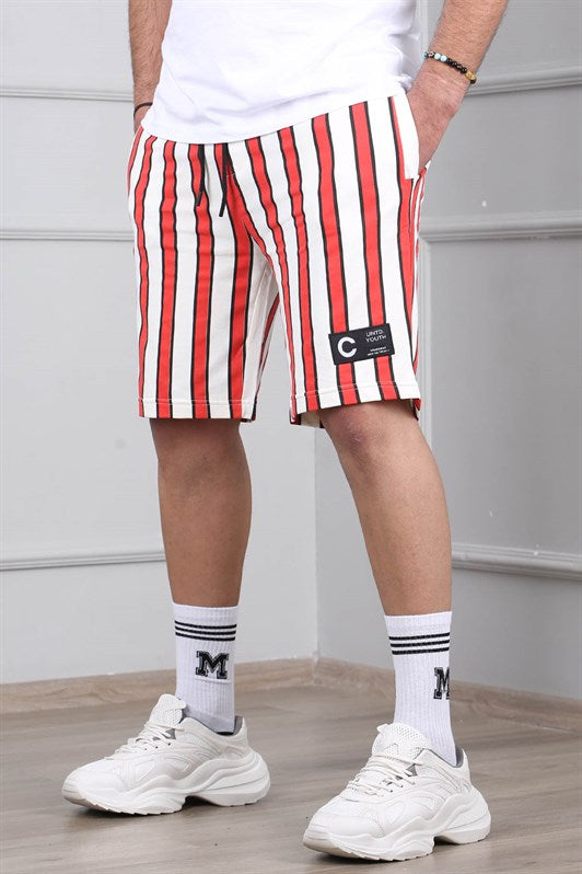 MDX Madmext Striped Red Daily Shorts 2915 - Kokomo