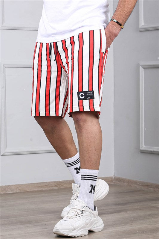 MDX Madmext Striped Red Daily Shorts 2915 - Kokomo