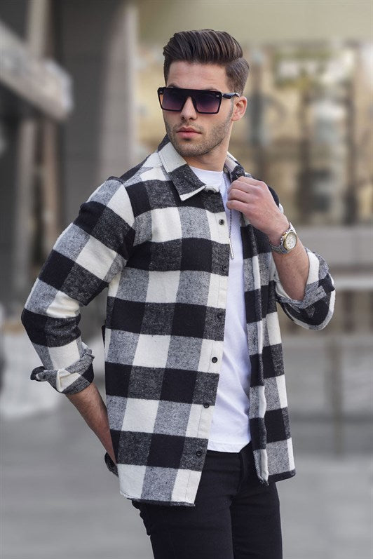 MDX Madmext Checkered White Shirt 4664 - Pirna