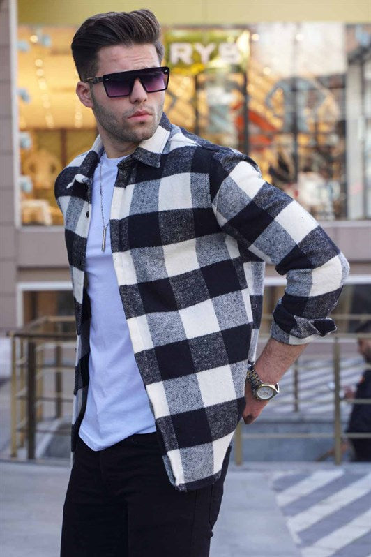 MDX Madmext Checkered White Shirt 4664 - Pirna