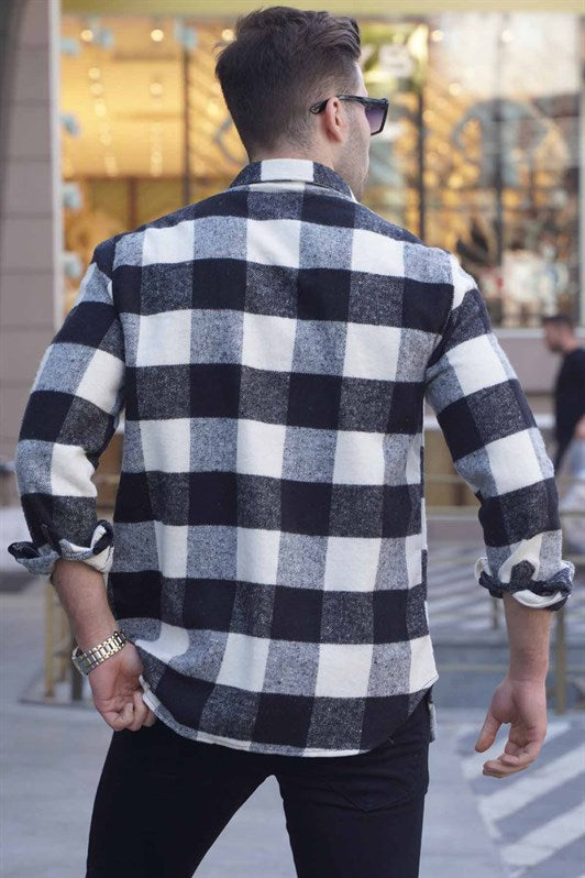 MDX Madmext Checkered White Shirt 4664 - Pirna