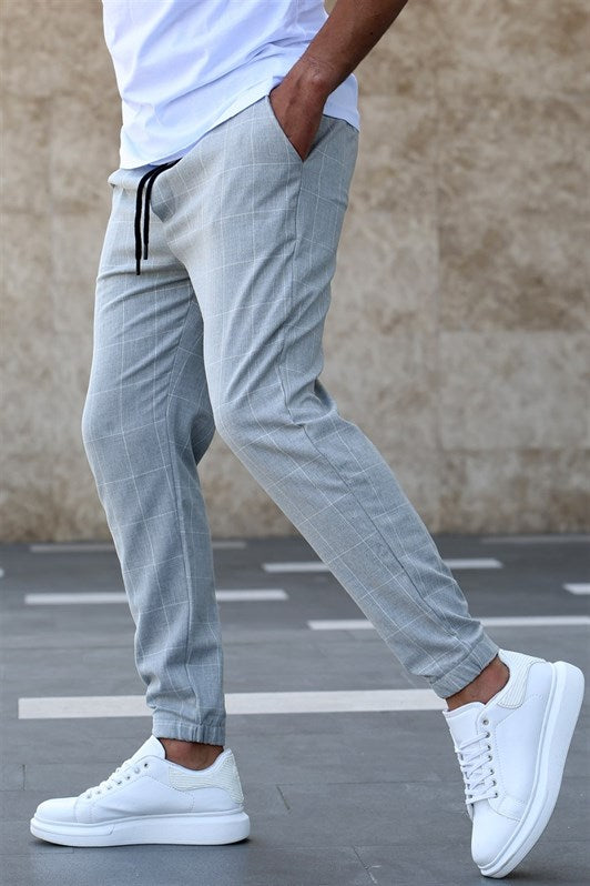 MDX Madmext Checkered Gray Jogger Mad4081 - Birmingham