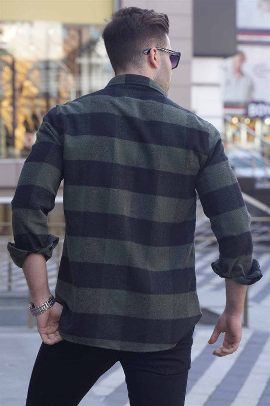 MDX Madmext Checkered Khaki Shirt 4664 - Eberswalde