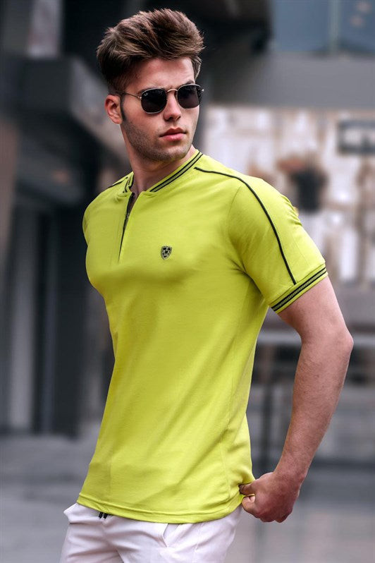 MDX Madmext Apple Green Polo Neck Men's T-Shirt 9281 - Mexicali