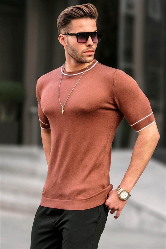 MDX Madmext Men's Terracotta Knit T-shirt 5080 - Hamilton