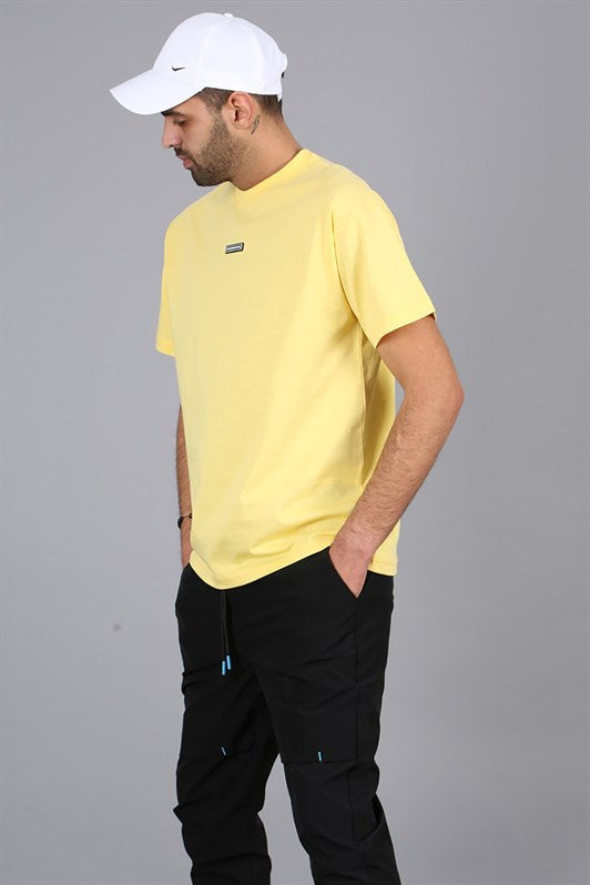 MDX Madmext Men's Yellow Back Detailed T-Shirt 5365 - Croydon