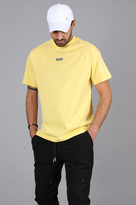 MDX Madmext Men's Yellow Back Detailed T-Shirt 5365 - Croydon