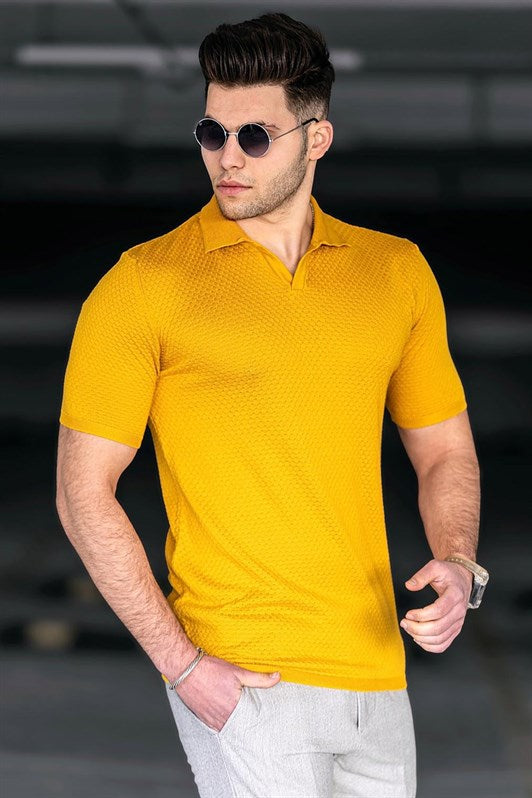 MDX Madmext Mustard Polo Neck T-shirt 5074 - Chimalhuacán