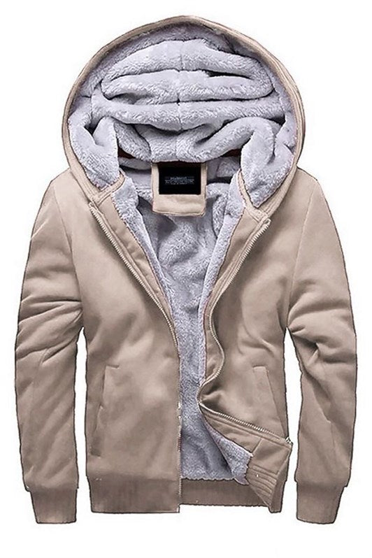MDX Madmext Fur-Lined Beige Cardigan 22377 - Ixtlahuacán de los Membrillos