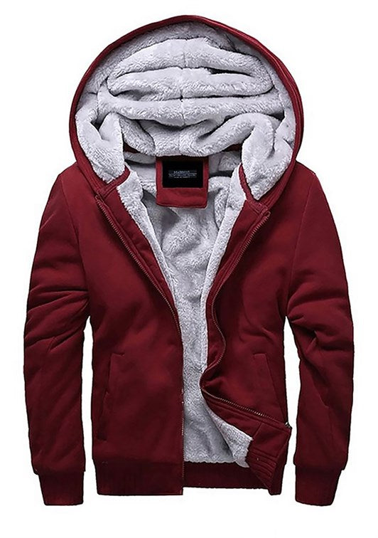 MDX Madmext Fur-Lined Burgundy Cardigan 22377 - Newark