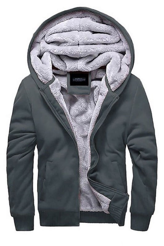 MDX Madmext Fur-Lined Gray Cardigan 22377 - Zamora