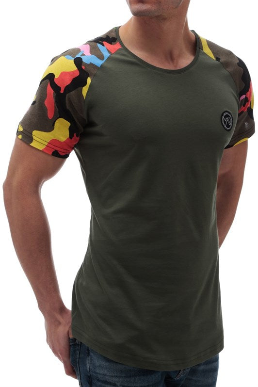 MDX Madmext Camouflage Patterned Khaki T-shirt 2979 - Vergína