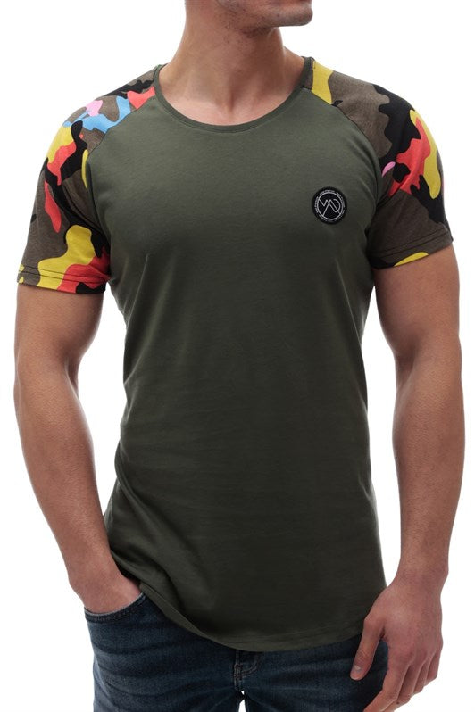 MDX Madmext Camouflage Patterned Khaki T-shirt 2979 - Vergína