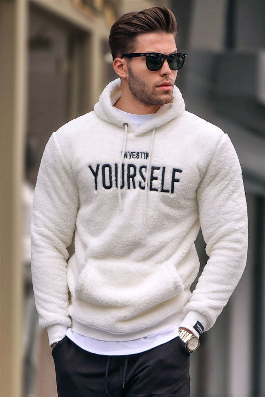 MDX Madmext Hooded Plush Sweatshirt White 4390 - Pine Bluff