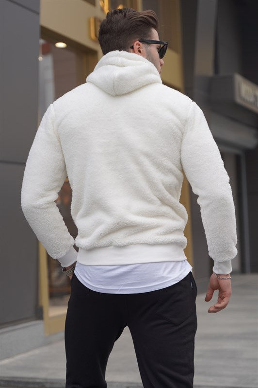 MDX Madmext Hooded Plush Sweatshirt White 4390 - Pine Bluff