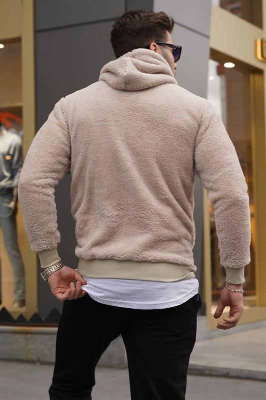 MDX Madmext Hooded Plush Sweatshirt Camel 4390 - Clifton Park