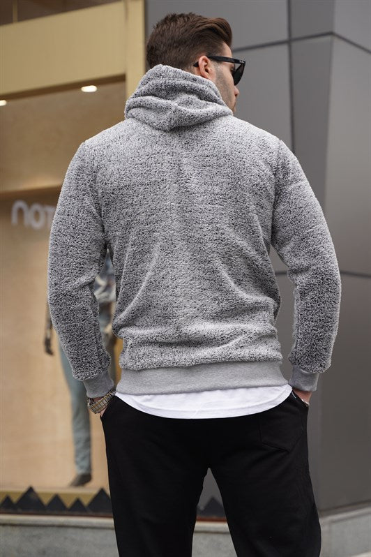 MDX Madmext Hooded Plush Sweatshirt Gray 4390 - Cedar City