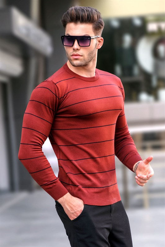 MDX Madmext Tile Striped Knit Sweater 5177 - Florence